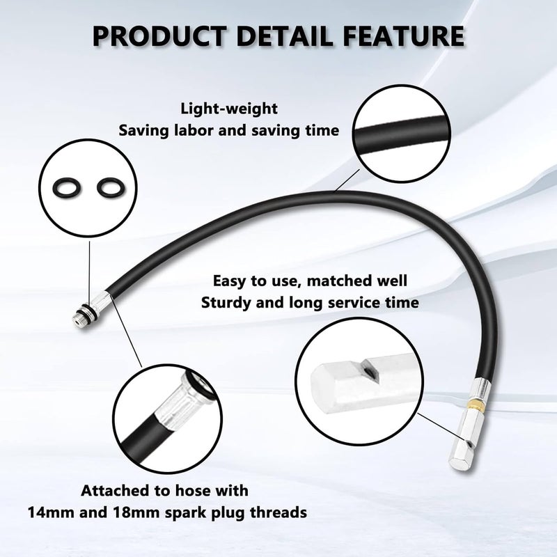 RAMATA Whistle Thread Top Dead Center Indicator, Universal Top Dead Center Indicator with 14mm 18mm Spark Plug Ports for Distributor Installation, Timing, Valve Adjustment Replace 8016MRG 33650 7880 - Image 5